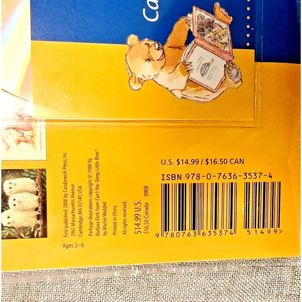 Can't You Sleep Little Bear? Book DVD Audio Stickers Poster Candlewick Press NOS